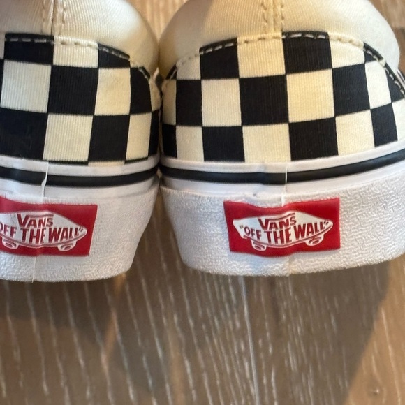 Vans Kids Black and White Checkered Slip-On Sneakers - Picture 7 of 7